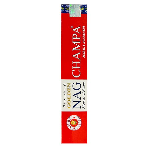 Incenso Massala Golden Nag Champa - Energia de boas vibrações.