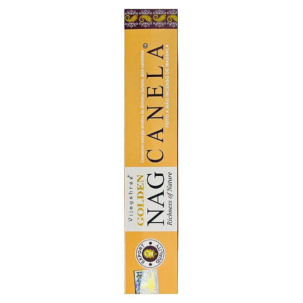 Incenso Massala Golden Nag Canela - Prosperidade