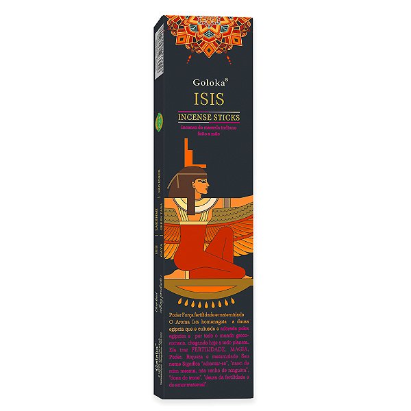 Incenso Indiano de Massala - Linha Goloka Black - Isis - 15G