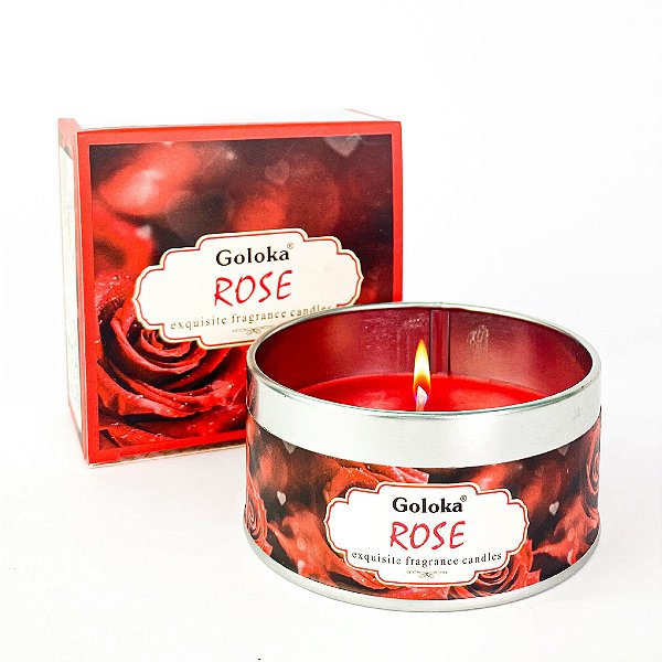 Vela Aromática Rosa - Goloka - 70g