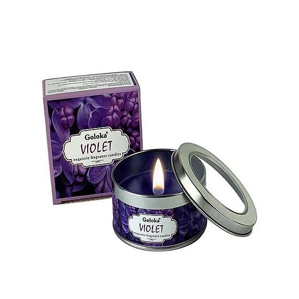Vela Aromática Violet - Goloka - 70g
