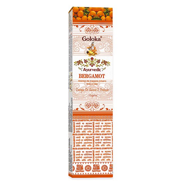 Incenso Goloka Ayurvedic Bergamot 15g