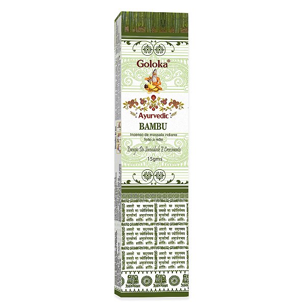 Incenso Goloka Ayurvedic Bambu - 15g