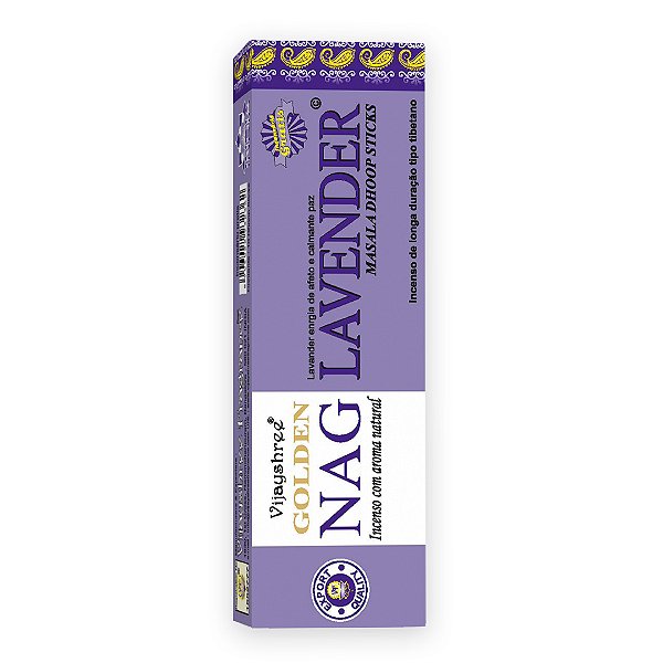 Incenso Indiano Golden Nag Dhoop Sticks - Lavander
