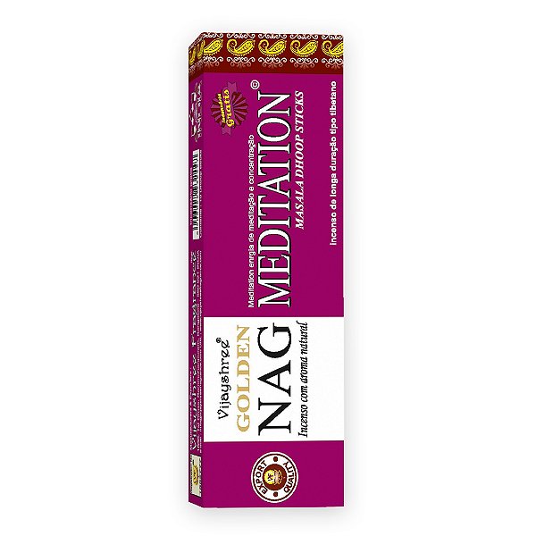 Incenso Indiano Golden Nag Dhoop Sticks - Meditation