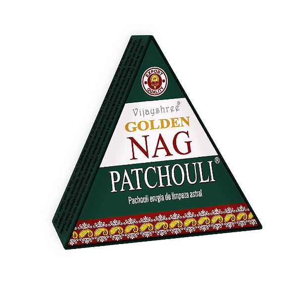 Incenso Cone Cascata Golden Nag Cx Triangular - Patchouli