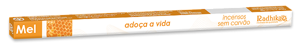 Incenso Indiano Natural Sem Carvão Radhika - Mel