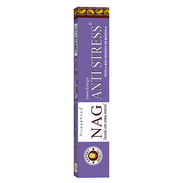 Incenso Golden Nag Massala - Anti Stress - 15 varetas