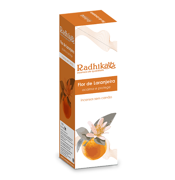 Incenso Radhika Caixa Box Fechada - Flor de Laranjeira