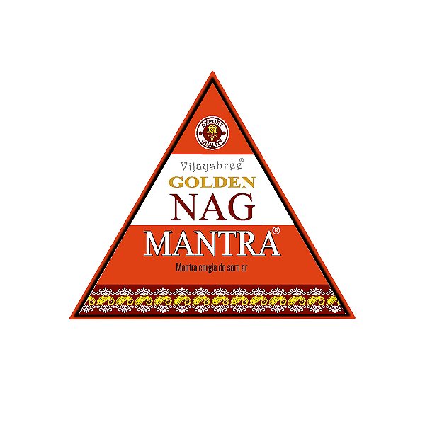 Incenso Cone Cascata Golden Nag Cx Triangular - Mantra