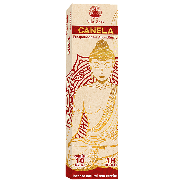 Incenso Natural Vila Zen - Canela - Prosperidade e Abundância