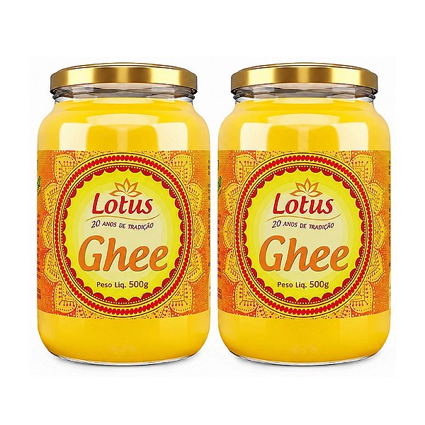 Kit 2 Ghees Lotus Tradicional 500g Zero Lactose