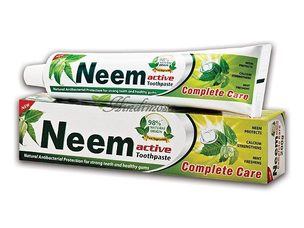 Creme dental NEEM Ativo - 100g - VEGETARIANA E VEGANA. CRUELTY FREE