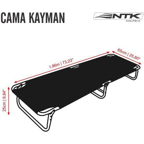 Cama dobrável para camping - Kayman - 291030 - Nautika