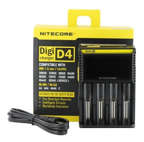 Carregador de Baterias Nitecore Digital D4 - Crosster