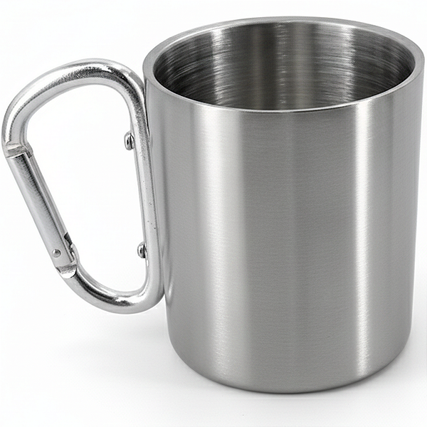 Caneca Inox com Mosquetão Adventure