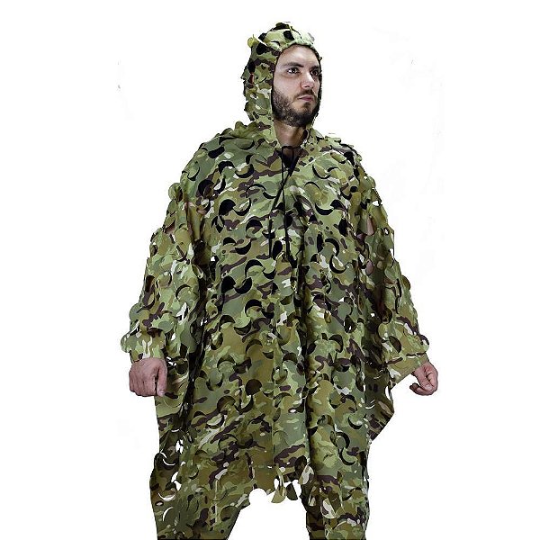 Poncho De Camuflagem Multicam - Safo Militar