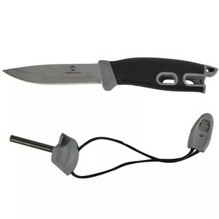 Faca Com Pederneira Kampy Preto - Guepardo