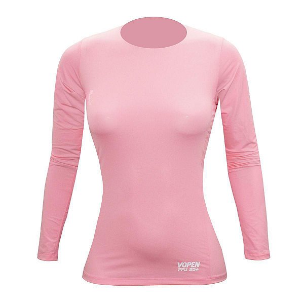 Camisa UV Feminina - Rosa - P - Vopen