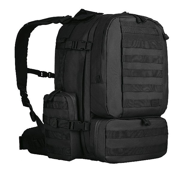 Mochila 55 Litros Defender Preta - Invictus