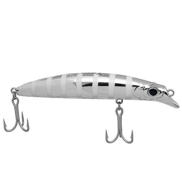 Isca Artificial Destroyer 9,5cm 8g Cor 54 - Cromada com Glow - Yara