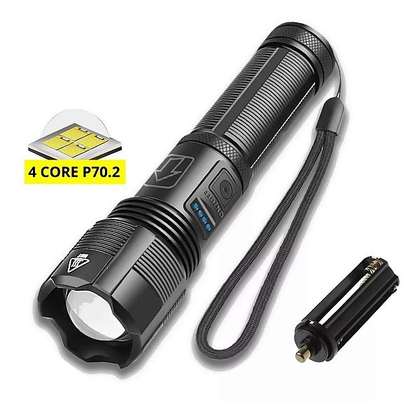 Lanterna Tática LED P70 EC6206 - Ecooda