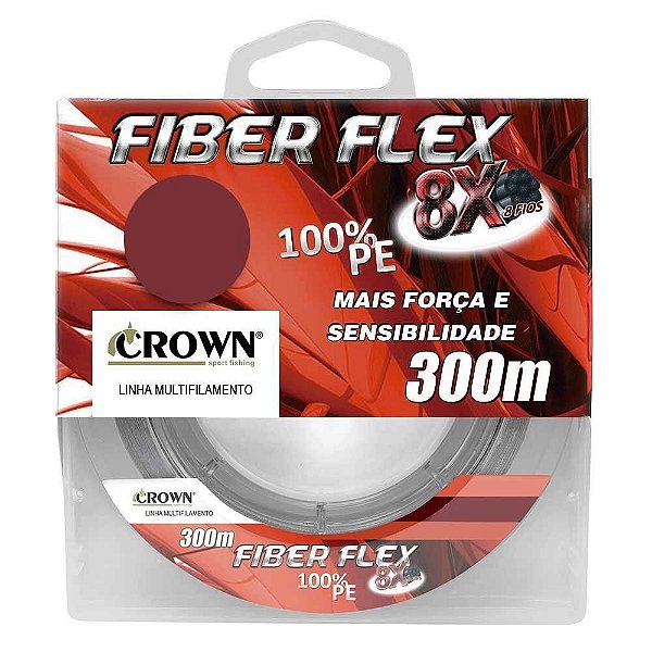 Linha Multi Fiber Flex 8X 0,30Mm 300Mtr - Crown
