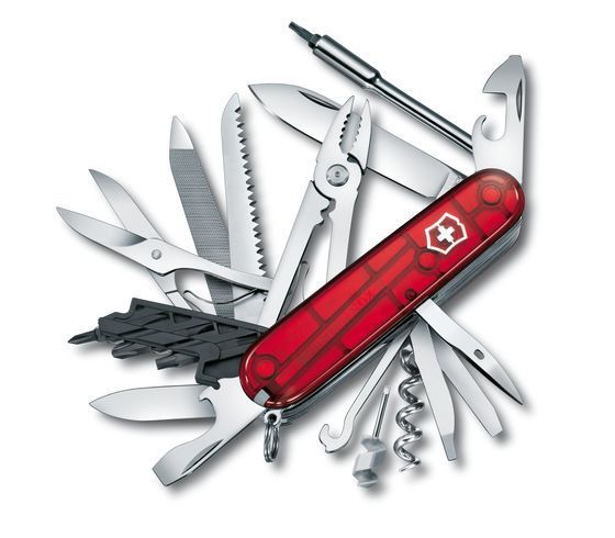 Canivete Suiço Cyber Tool 41 Funções Vermelho Translucido - Victorinox