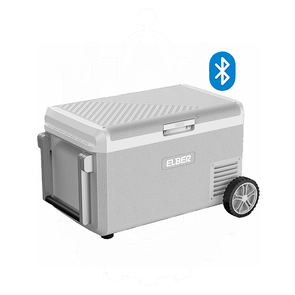 Geladeira Portatil 50 Litros Com Rodas 12v 24v 110v 220v C/ App Atinge -20ºC D50 Pro - Elber