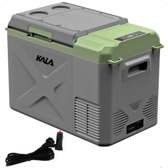 Geladeira Portatil 25 Litros 12v 24v 110v 220v C/ App Atinge -20ºC X25 Quadrivolt - Kala