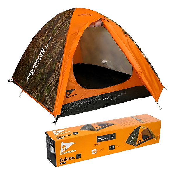 Barraca Legendários Falcon 2 Laranja Impermeável 1000mm Leve 1,8kg Nautika