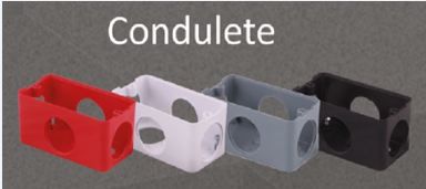 CAIXA CONDULETE 1/2" - 3/4" PVC ANTICHAMA