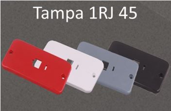 TAMPA 1 RJ 45 CAIXA 1/2"-3/4" PVC ANTICHAMA