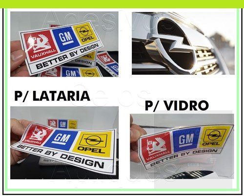 Adesivo Decorativo Vauxhall Opel Gm - Chevrolet (p/colagem Lataria ou Vidro)