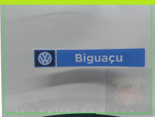 Adesivo Decorativo - Concessionária Volkswagen Biguaçu - Padrão de Época