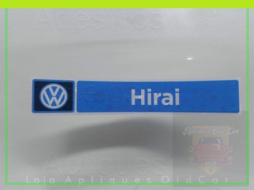 Adesivo Decorativo - Concessionária Volkswagen Hirai - Padrão de Época