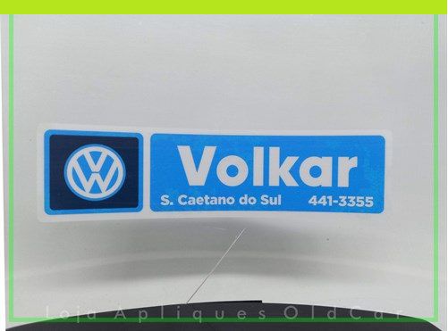 Adesivo Decorativo - Concessionária Volkswagen Volkar - Padrão de Época