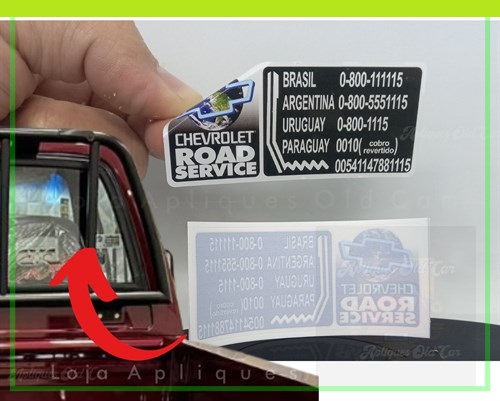 Adesivo Selo Road Service Chevrolet / Fones Gm América do Sul / Linha Gm a Partir de 2000