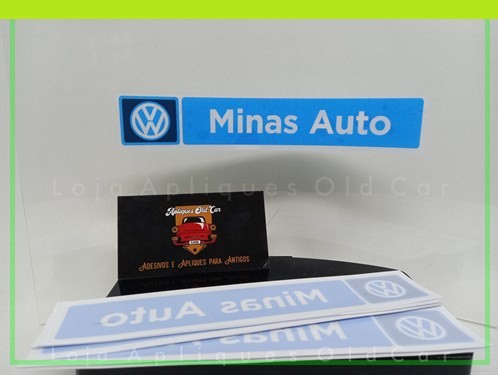 Adesivo Decorativo - Concessionária Volkswagen Minas Auto - Padrão de Época