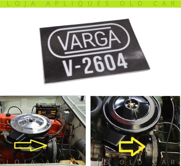 ADESIVO SELO DO SERVO-FREIO MODELO VARGA V-2604 / OPALA, CARAVAN, C10