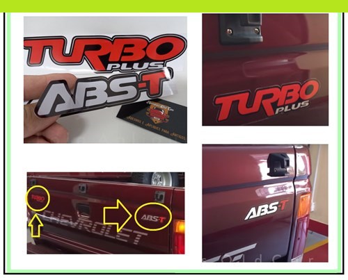 Adesivos Turbo Plus + Abs-t (tampa Caçamba D20)