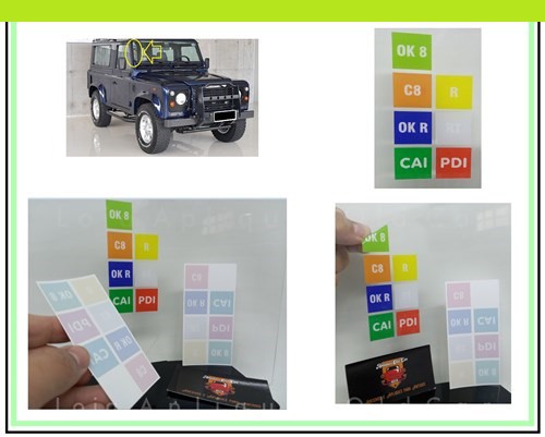 Adesivos Selos Controle de Qualidade - Land Rover Defender 90, 110, 130