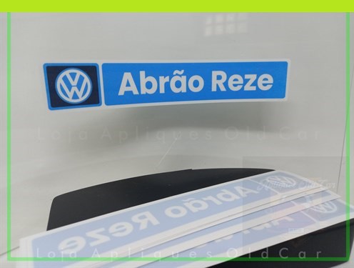 Adesivo Decorativo - Concessionária Volkswagen Abrão Reze - Padrão de Época