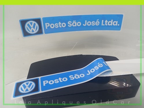 Adesivo Decorativo - Concessionária Volkswagen Posto São José - Padrão de Época