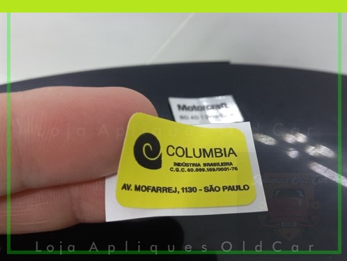 Adesivos Caixa de Relê Columbia / Padrão de Época Ford Motorcraft / Maverick, Corcel, Landau