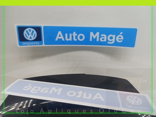 Adesivo Decorativo - Concessionária Volkswagen Auto Magé Imports - Padrão De Época