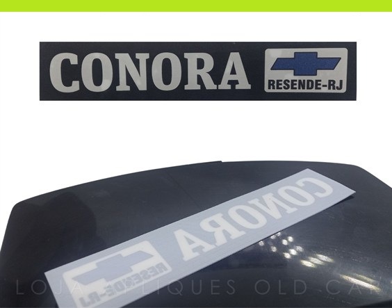 ADESIVO CONCESSIONÁRIA CHEVROLET CONORA / RESENDE-RJ / ADESIVO DECORATIVO DE ÉPOCA