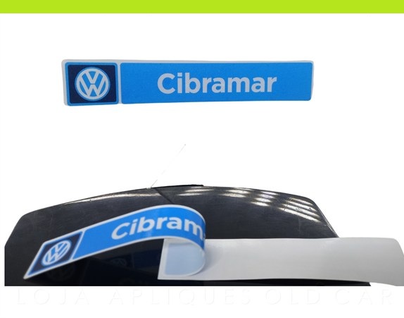 ADESIVO CONCESSIONÁRIA VOLKSWAGEN CIBRAMAR / ADESIVO DECORATIVO DE ÉPOCA