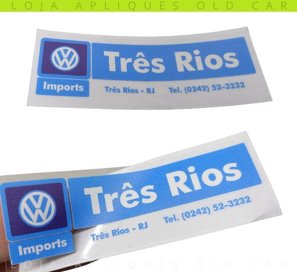 ADESIVO CONCESSIONÁRIA VOLKSWAGEN TRÊS RIOS / COLAGEM LATARIA