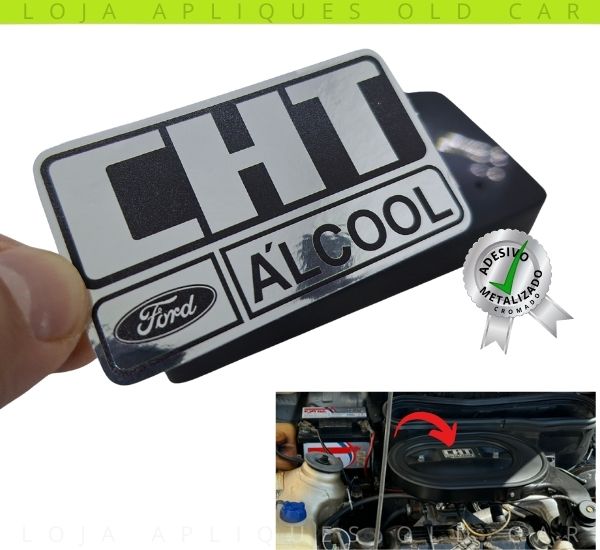 ADESIVO CHT ÁLCOOL / TAMPA DO FILTRO MOTOR CHT ÁLCOOL / ESCORT, PAMPA, DELREY, CORCEL, BELINA